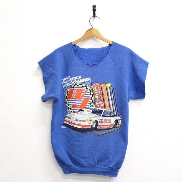 Vintage National Hot Rod Association Warren Johnson Sweatshirt Large - Picture 1 of 8